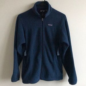 Patagonia blue regulator fleece zip jacket